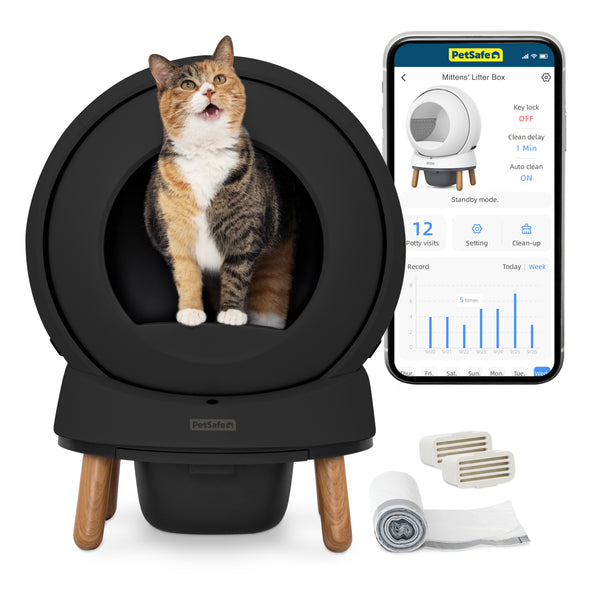 Pet Safe Ecom Smartspin Auto Litter Box Automatic Cat Litter Box